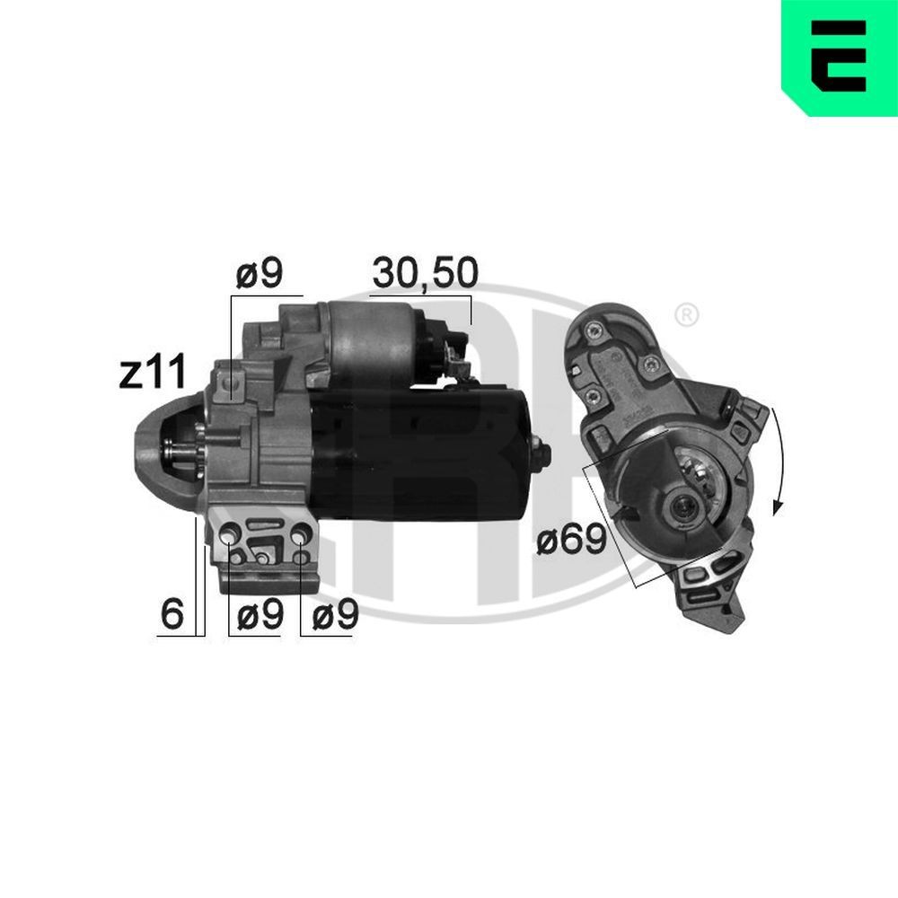 Startmotor ERA 220874A ERA 220874A: Startmotor BMW 6-serie 2013