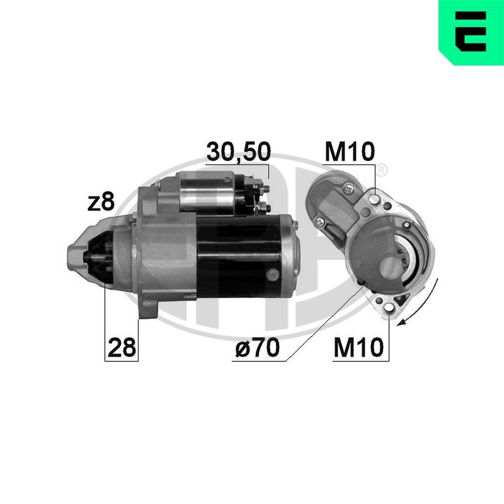 Anlasser ERA 220884A ERA 220884A: Motor Anlasser Mitsubishi OUTLANDER 2015