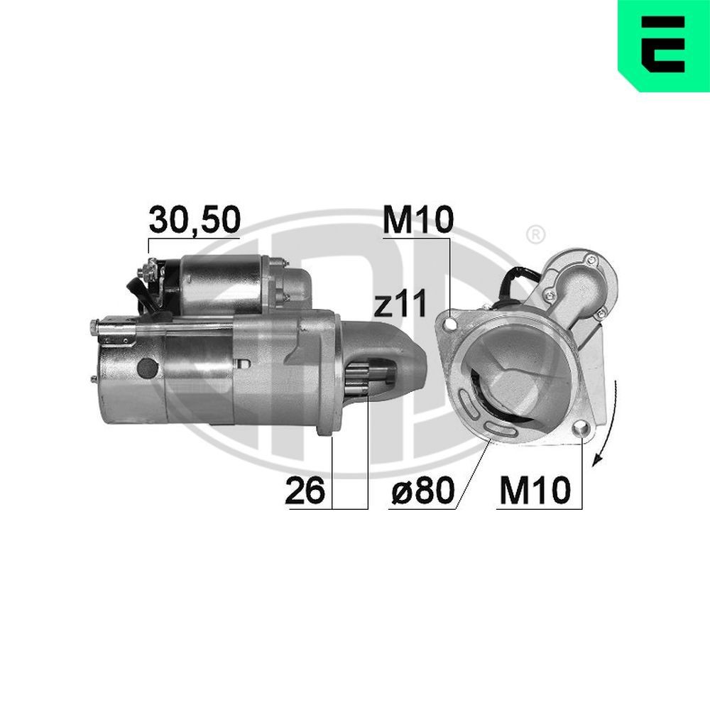Starter ERA 220893A ERA 220893A: Starter Hyundai SANTA FE 2020