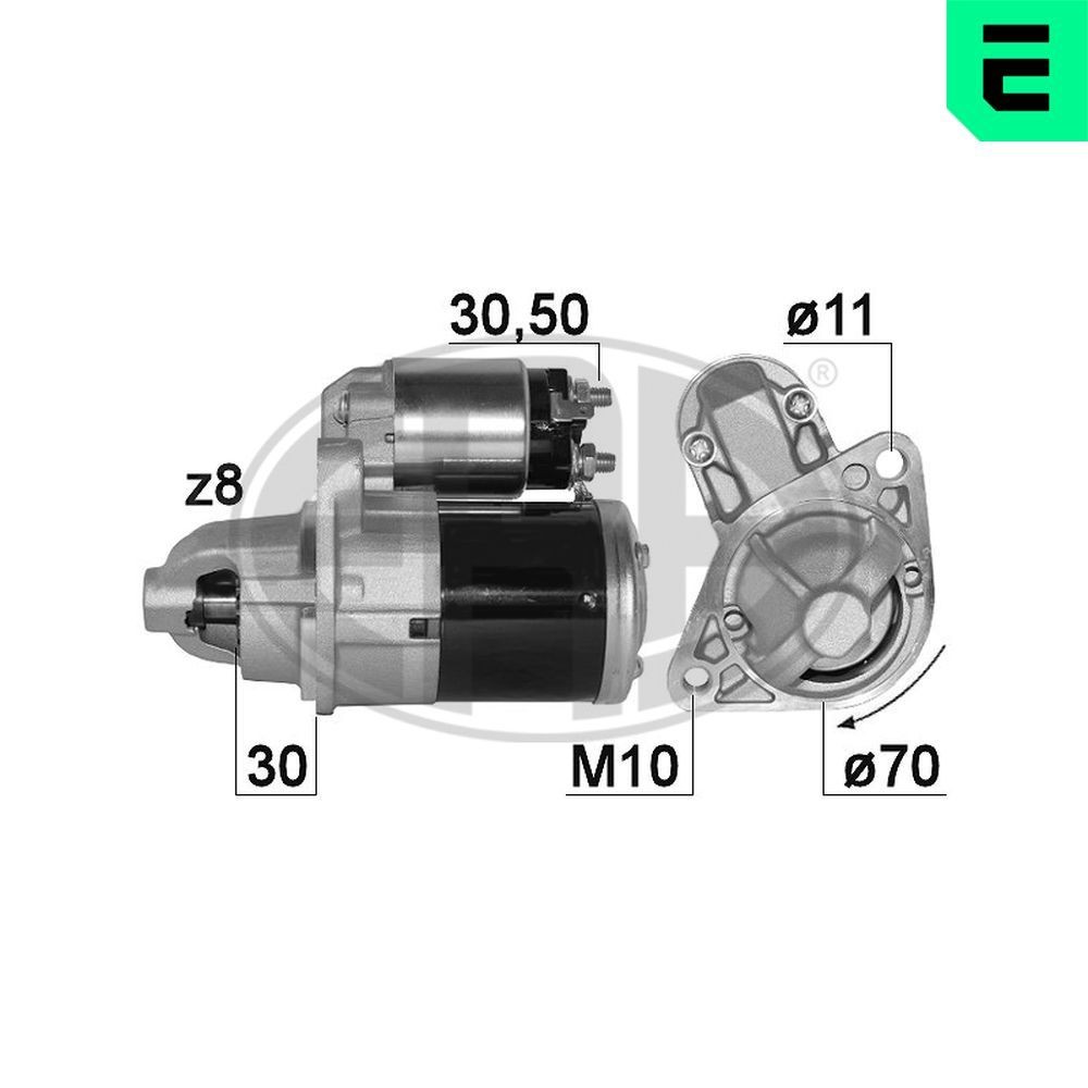 ERA Motor de arranque 220894A Motor de arranque ERA Nissan SUNNY 220894A