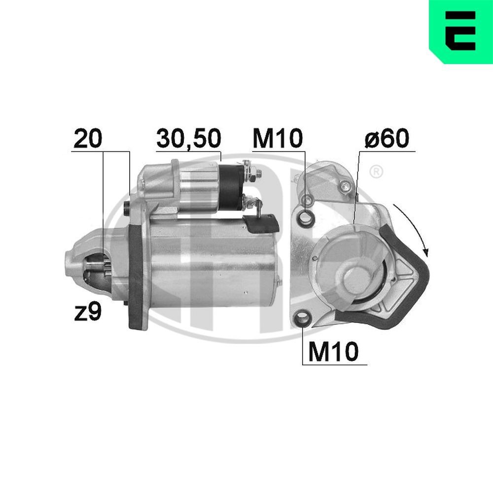 Anlasser ERA 220895A ERA 220895A NISSAN NOTE 2024 Starter