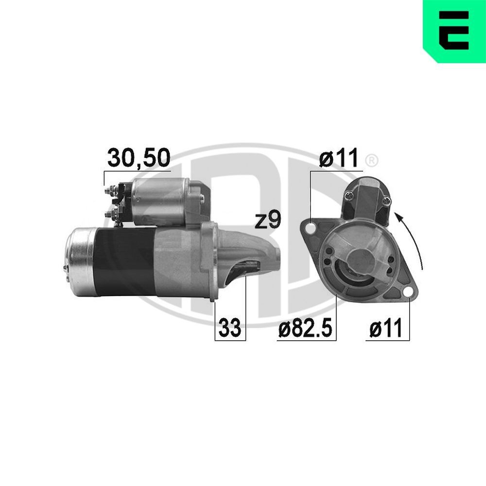ERA Starteris 220929A ERA 220929A Starteris Subaru Impreza 3 cena