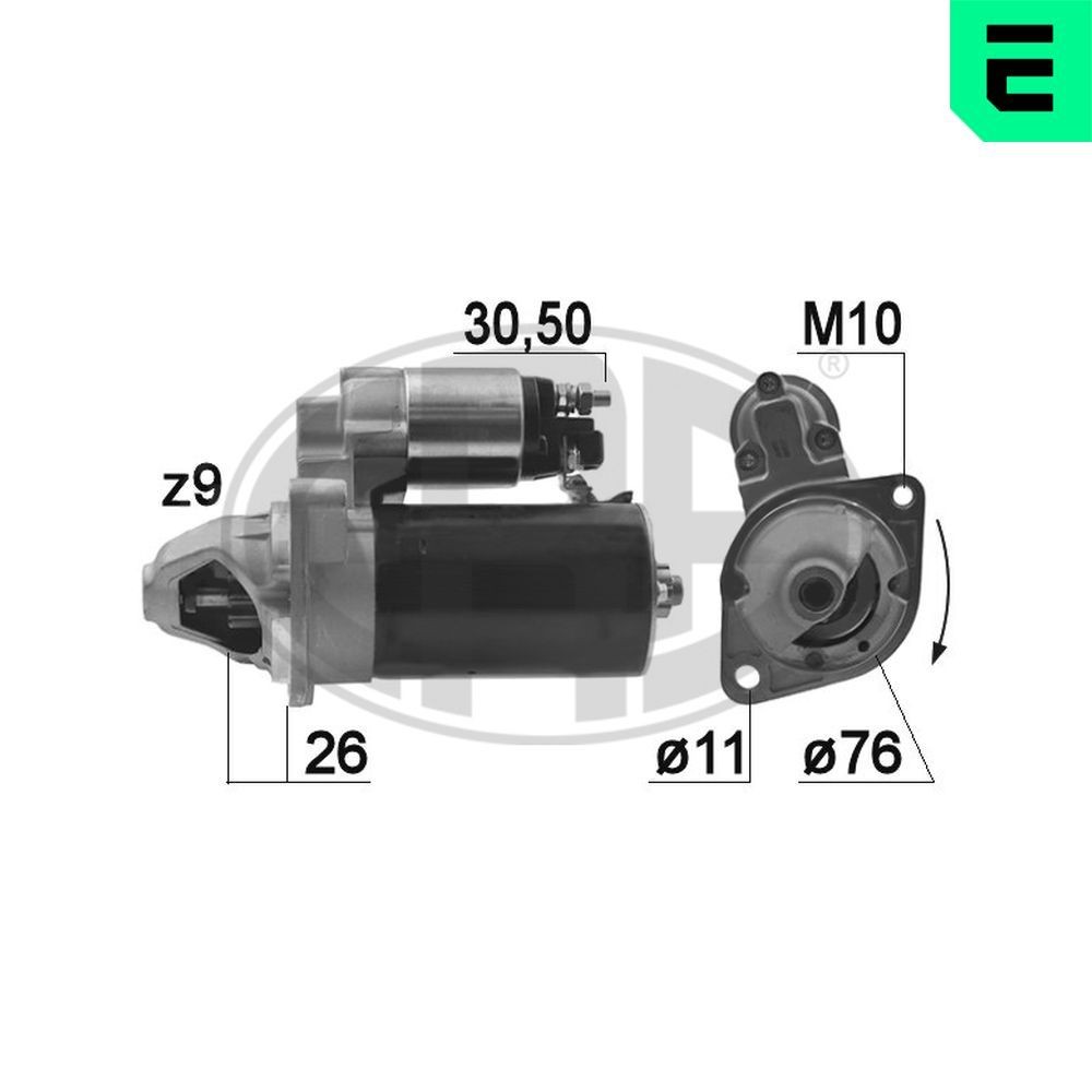 ERA Startmotor 220972A 220972A ERA startmotor BMW X3
