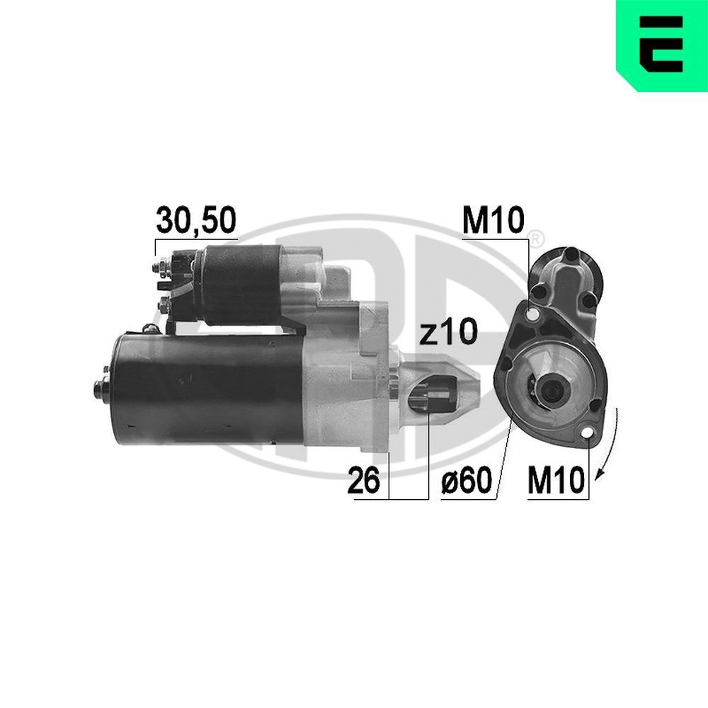 ERA Motor de arranque 220976A ERA 220976A Motor de arranque Mercedes CLS c219 preço