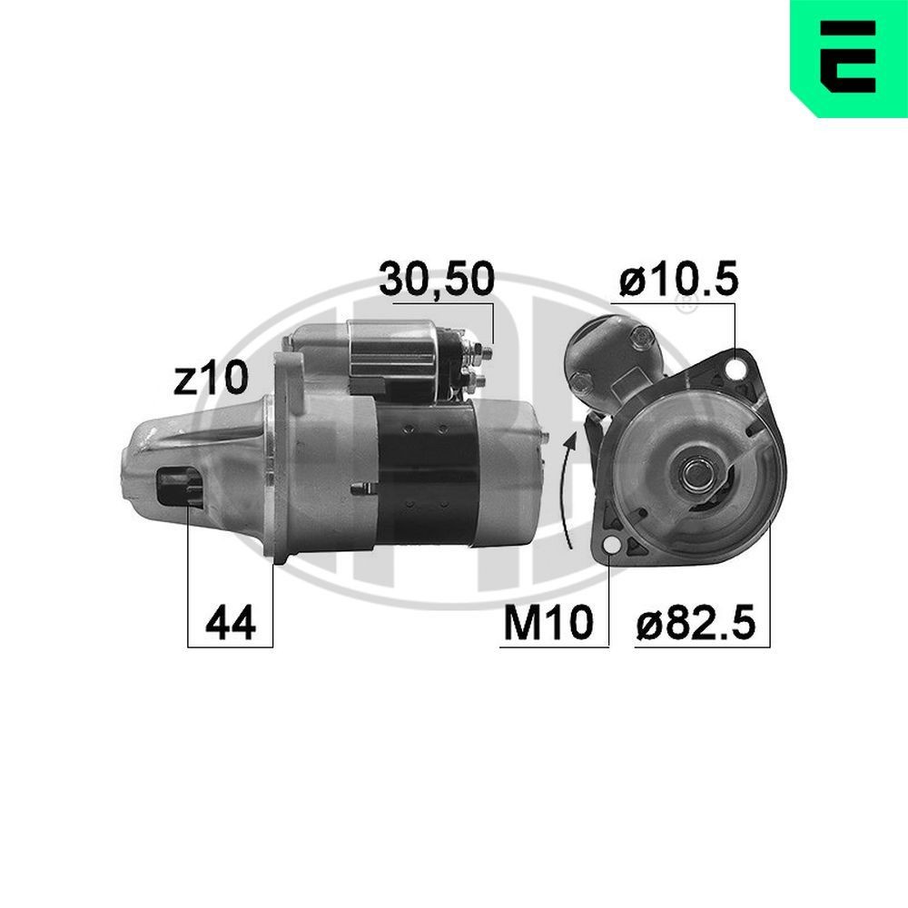 ERA Anlasser 220984A Motor Anlasser ERA Nissan PATHFINDER 220984A