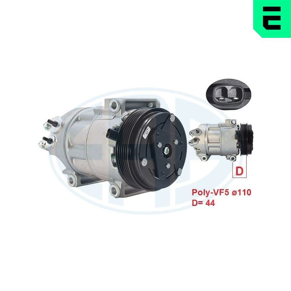 Air conditioning compressor ERA 670081 ERA 670081 AC compressor Fiat TIPO 2024