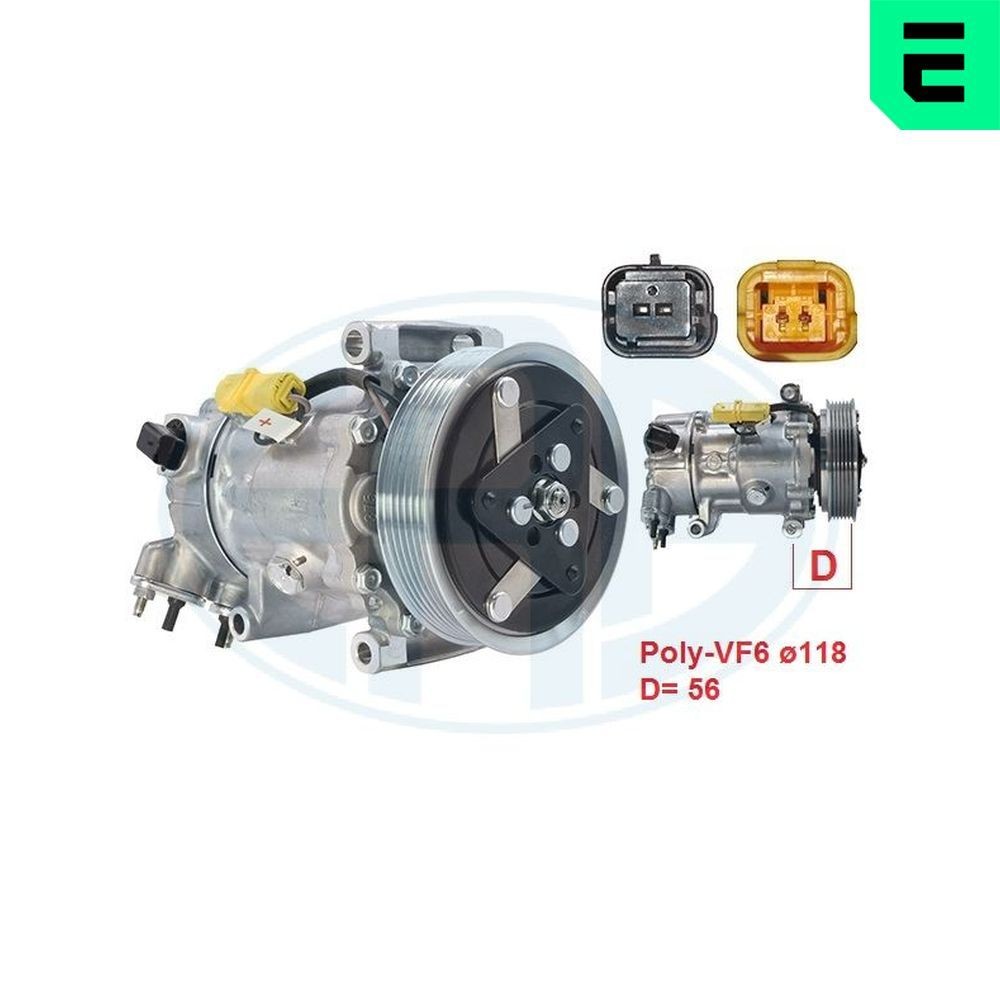 ERA Kompresor klimatizácie 670116 670116 Kompresor klimatizácie CITROËN DS4 ERA