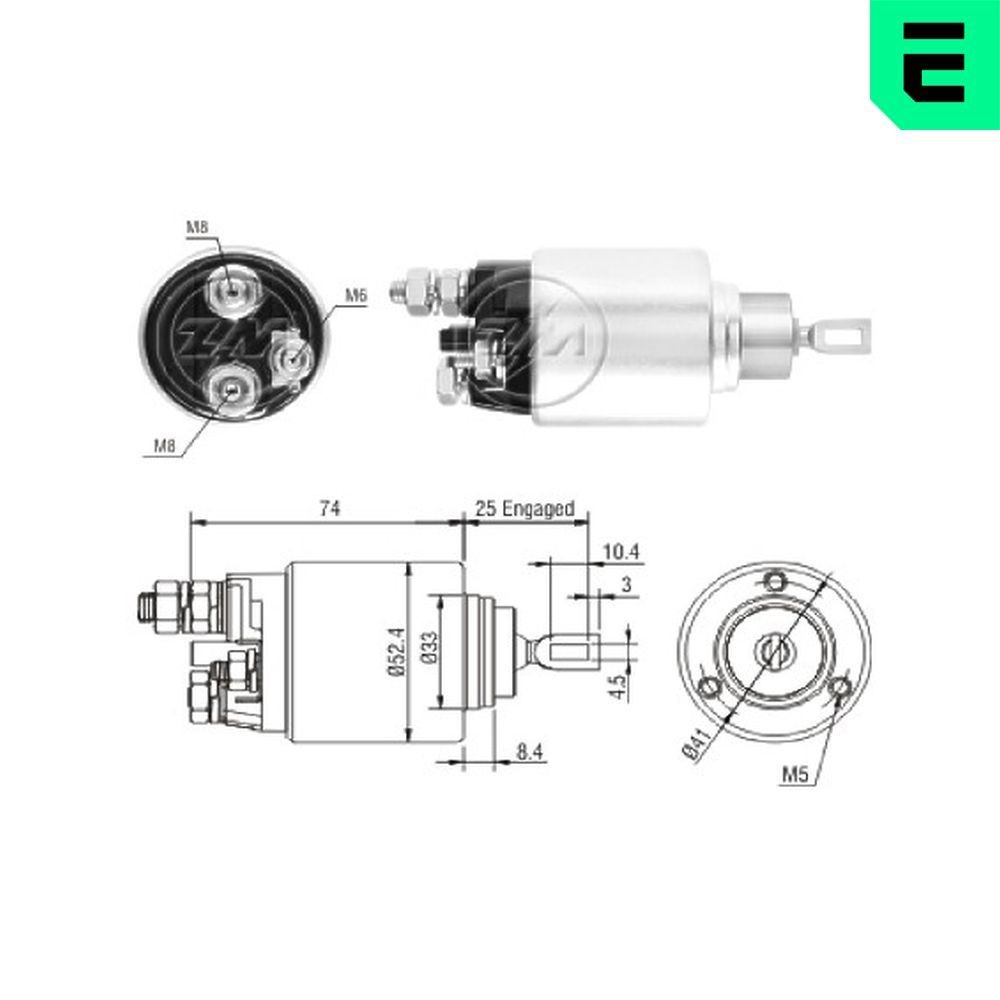 ERA Interruptor electromagnético, motor de arranque ZM1381 ERA ZM1381 Interruptor electromagnético, motor de arranque ALFA ROMEO GTV (116) 6 2.5 (116.CA) 158 cv 1981