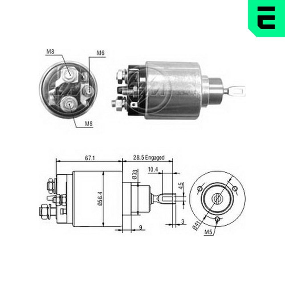 Magnetlülitus, starter ERA ZM1473 ERA ZM1473: Tõmberelee Opel VECTRA 2000