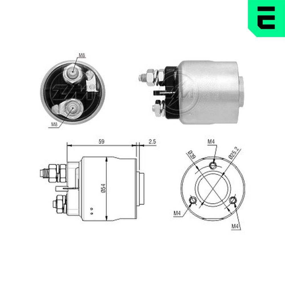 ERA Starter solenoid ZM1493 ERA ZM1493 Caddy Alltrack IV Van (SAA) starter solenoid price
