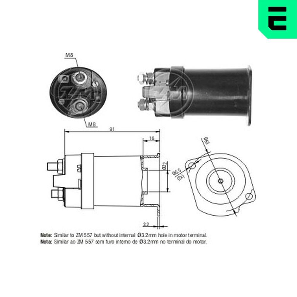 ERA Elettromagnete motorino avviamento ZM1557 ERA ZM1557 Solenoide motorino avviamento Opel Kadett E Caravan prezzo