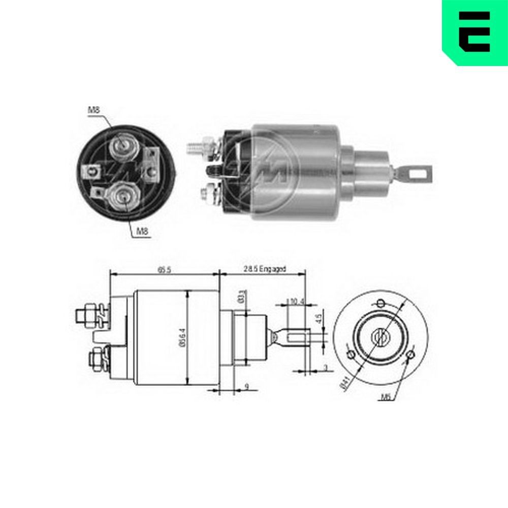 ERA Solenoid, startmotor ZM1573 ZM1573 ERA solenoid startmotor Volvo S80