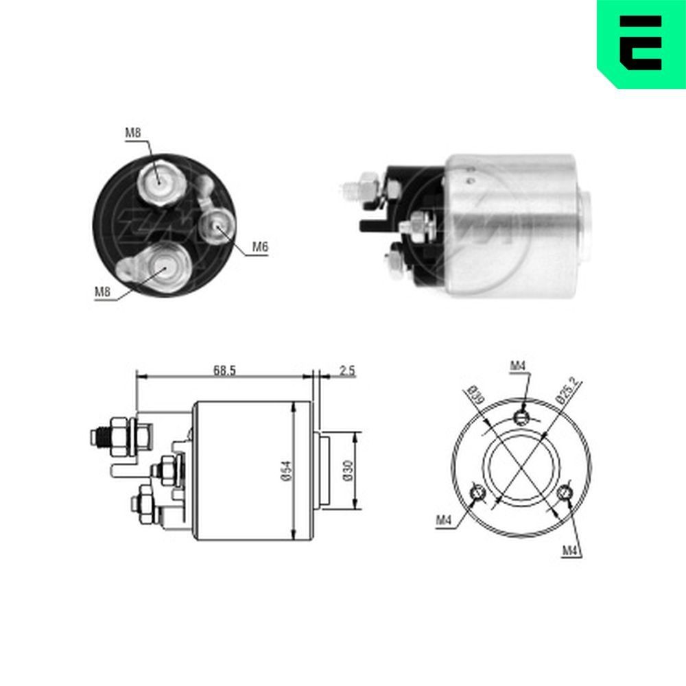 ERA Innslag, starter ZM1590 ZM1590 Starter solenoid MERCEDES-BENZ CLC ERA