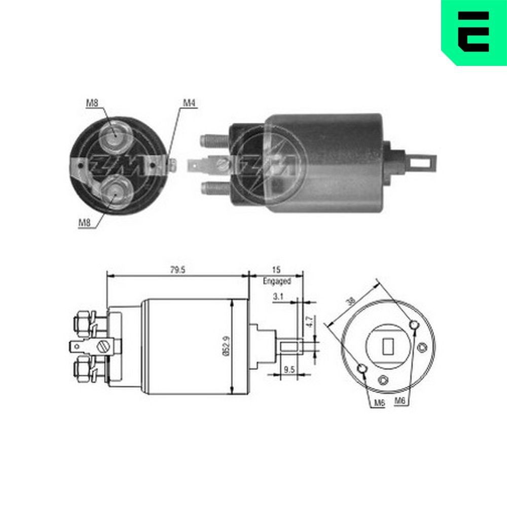 ERA Magnetafbryder, starter ZM1981 Starter solenoid ERA INTERSTAR ZM1981 billig
