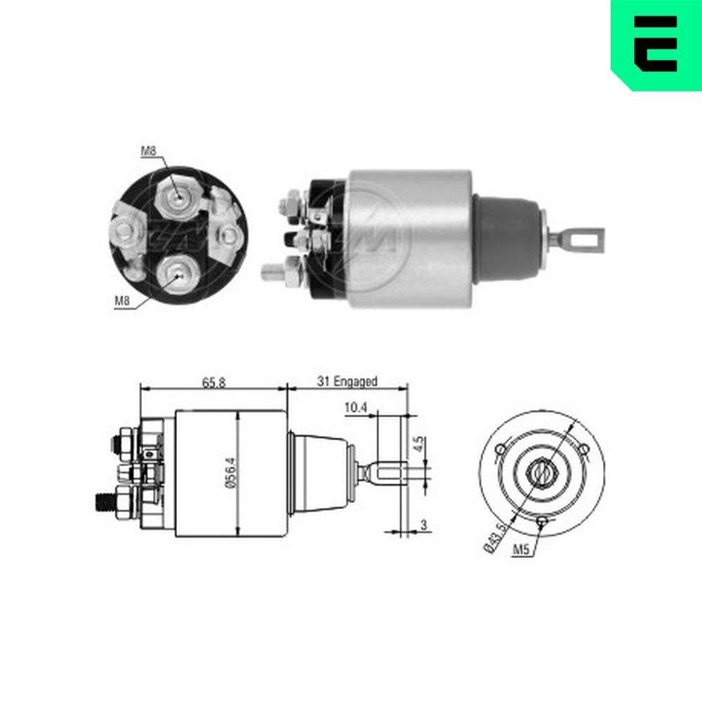 ERA Elektromagnetický spínač pre żtartér ZM2475 ERA ZM2475 Cievka štartera BMW E34 cena