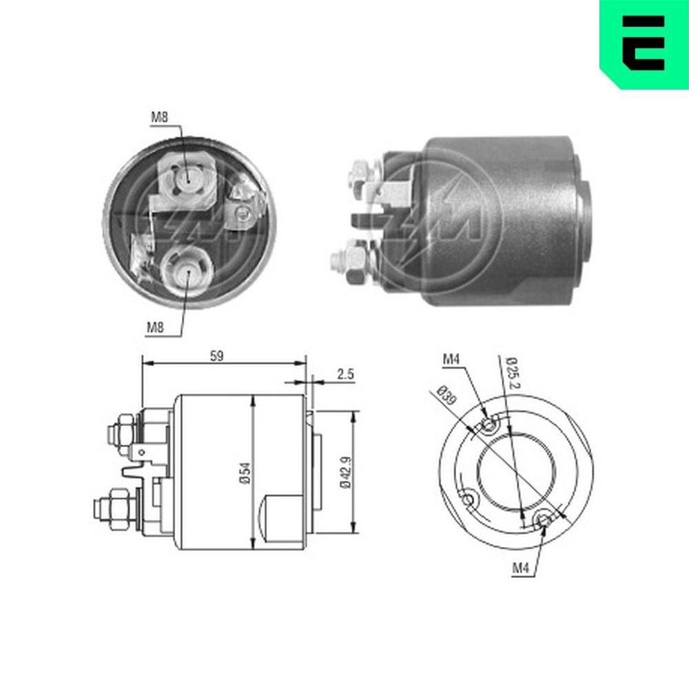 ERA Ievilcējrelejs, Starteris ZM2491 ERA ZM2491 Startera ievilcējrelejs Renault Megane LA cena