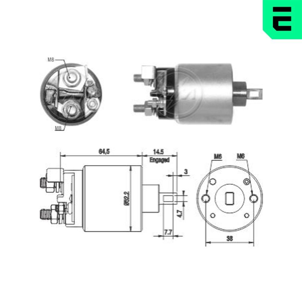 Starter solenoid ERA ZM2710 ERA ZM2710 2016 NISSAN MICRA starter solenoid replacement
