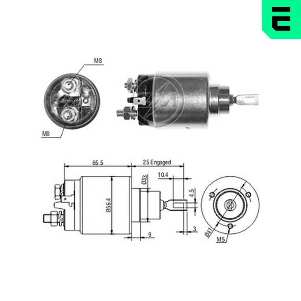 ERA Magnetafbryder, starter ZM2777 ERA ZM2777 Starter solenoid ARO 10 billig