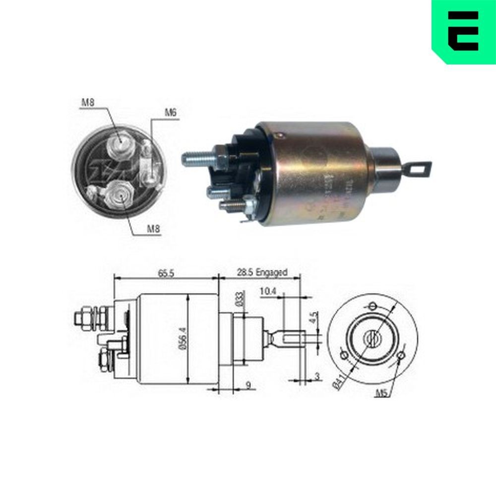 ERA Ievilcējrelejs, Starteris ZM3479 cena Startera ievilcējrelejs RENAULT TRUCKS ZM3479 ERA