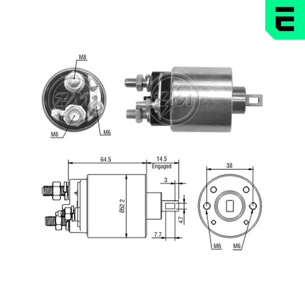 Innslag, starter ERA ZM3484 ERA ZM3484: Starter solenoid Ford ESCORT 2001