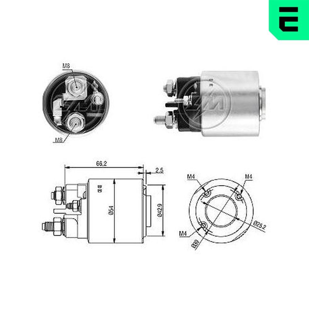 ERA Starter solenoid ZM3497 ERA ZM3497 genuine CITROËN 2CV Saloon starter solenoid price