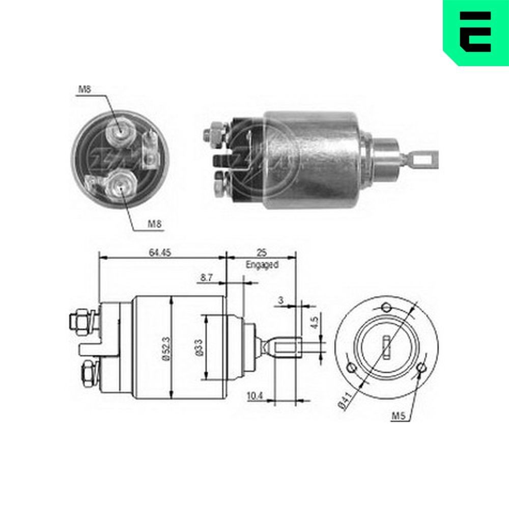 ERA Starter solenoid ZM372 ERA zm2495 Starter solenoid ZM372