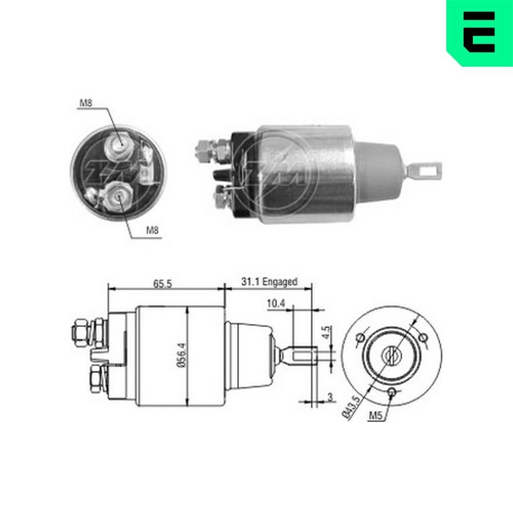 ERA Startrelais ZM3773 Startmotorsolenoïde ERA 480 E ZM3773 goedkoop