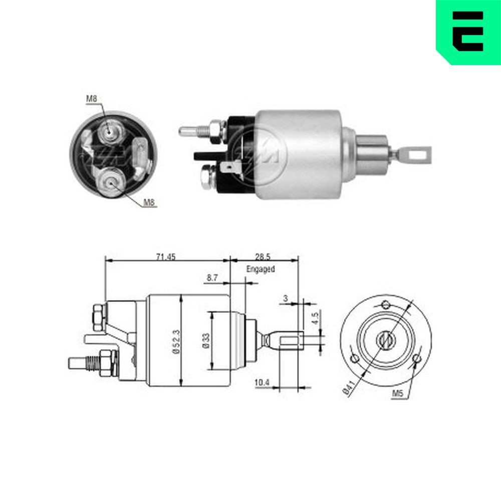 ERA Innslag, starter ZM379 Starter solenoid ERA Renault SCÉNIC ZM379