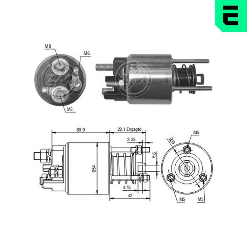 ERA Μαγνητικός διακόπτης, μίζα ZM395 ERA ZM395 Μαγνητικός διακόπτης, μίζα LANCIA Lybra Sedan (839) 1.6 16V (839AXA1A) 103 PS 2005