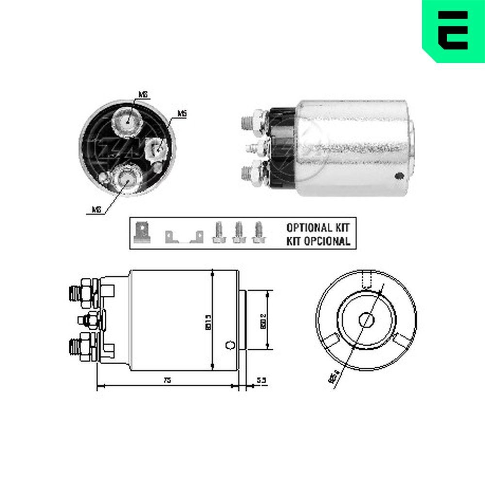 ERA Solénoïde de démarreur ZM4861 ERA ZM4861 Relais de démarreur Audi 80 pas cher