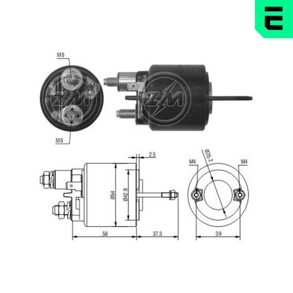 ERA Interruptor electromagnético, motor de arranque ZM493 ERA ZM493 Solenoide de arranque Rover 400 Hatchback RT preço