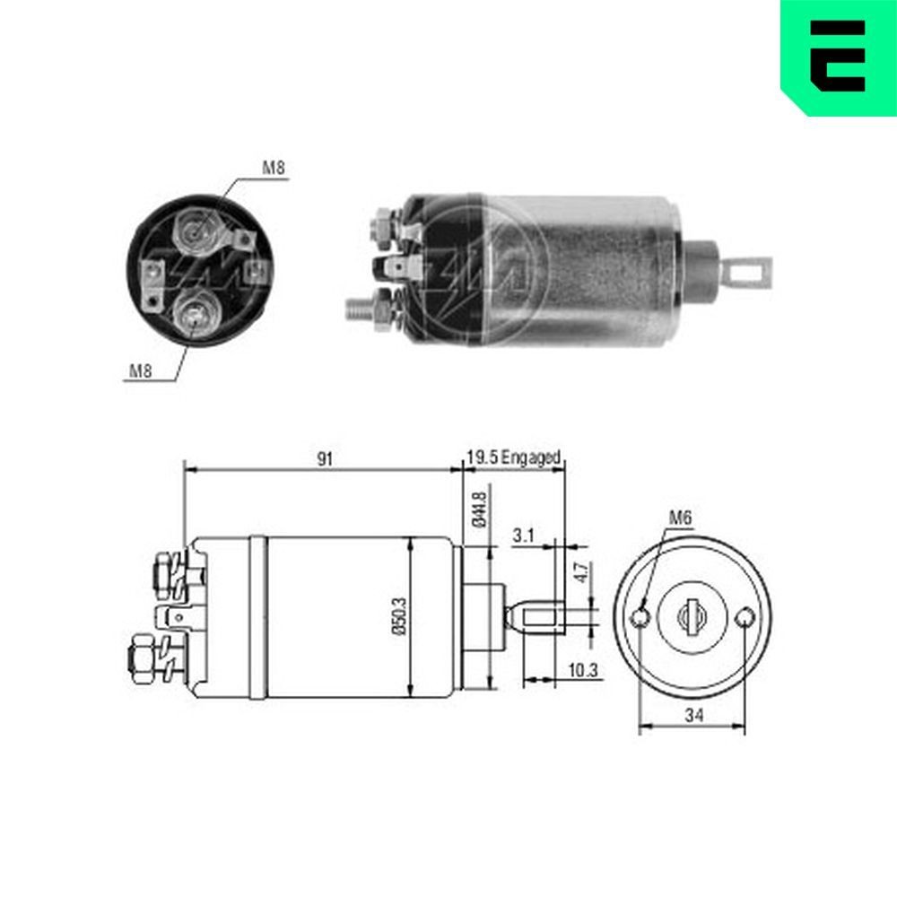ERA Starter solenoid ZM522 ERA ZM522 Volkswagen Caddy Alltrack IV Van (SAA) starter solenoid switch replacement