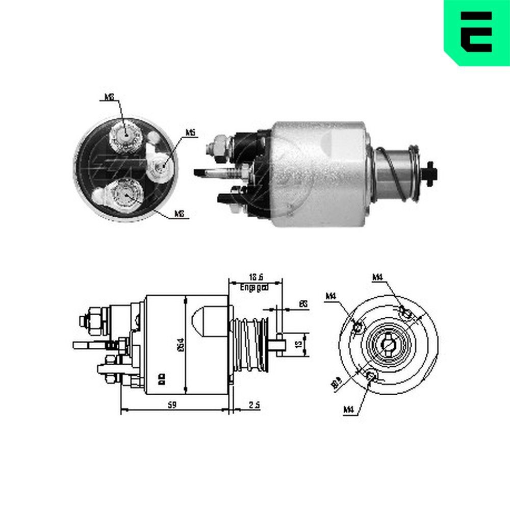 ERA Magnetlülitus, starter ZM5494 ERA ZM5494 Tõmberelee Renault Laguna 3 odava hinnaga