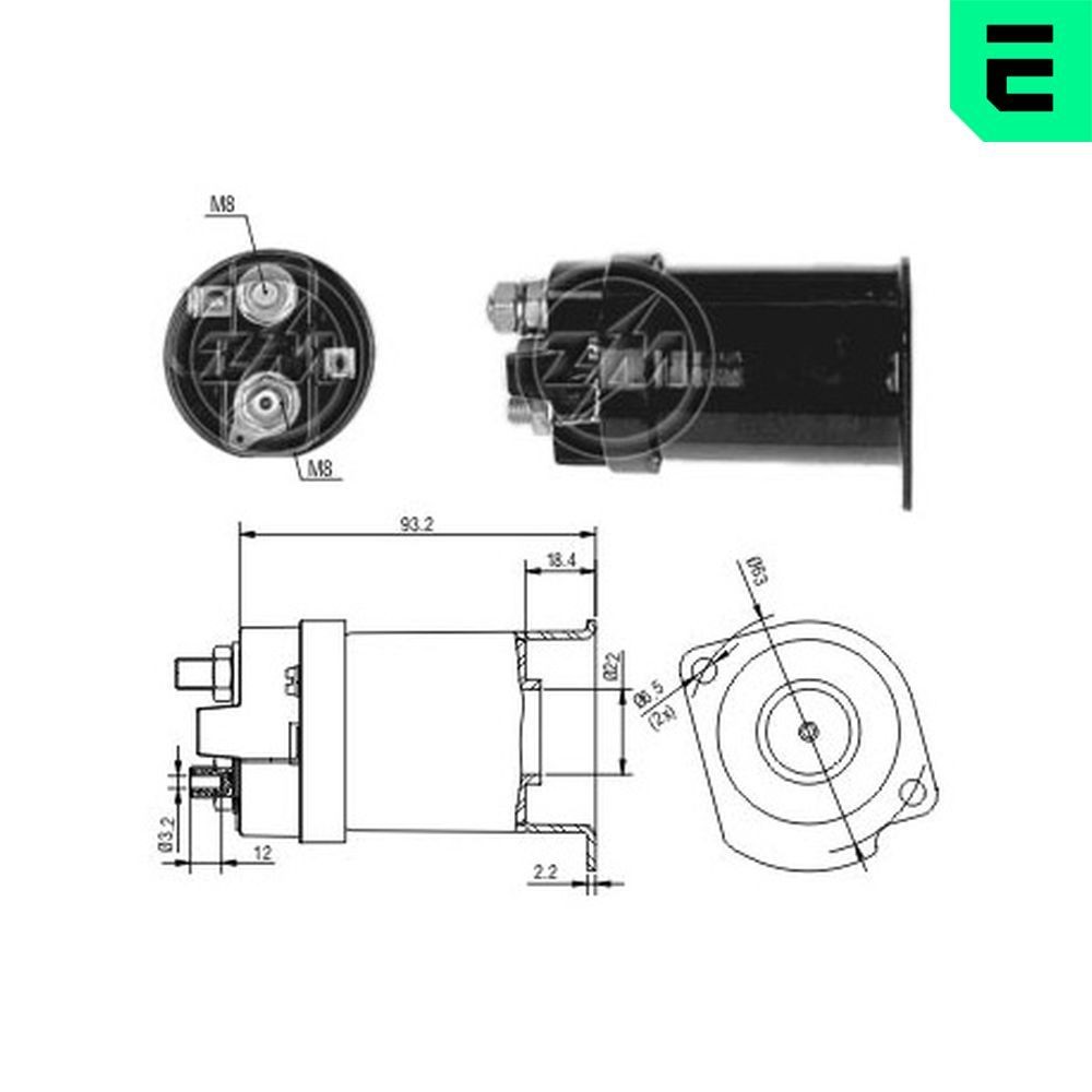 ERA Magnetafbryder, starter ZM556 ERA ZM556 Corsa F Hatchback Starter solenoid pris