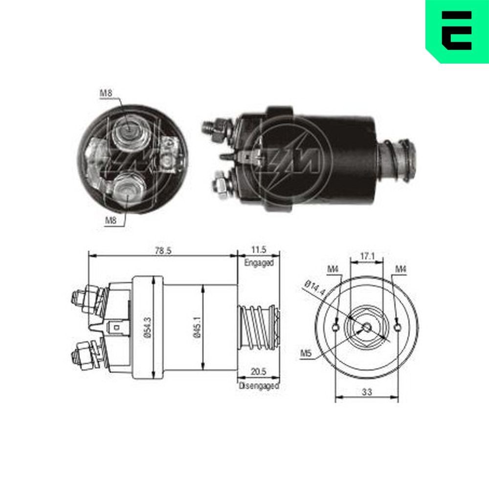 ERA Magnetafbryder, starter ZM560 ERA ZM560 originale Citroen Xantia Stationcar Magnetafbryder starter hvad koster