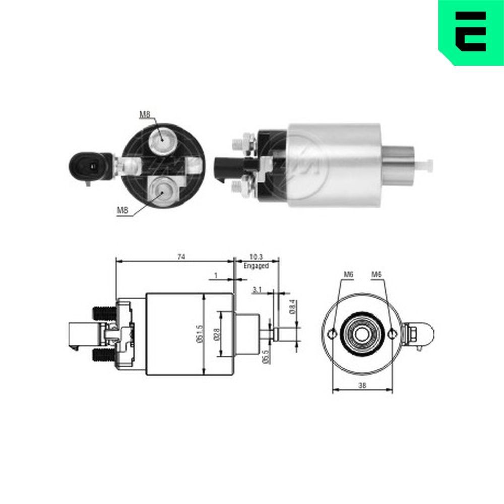 Magnetafbryder, starter ERA ZM5695 ERA ZM5695 Starter solenoid JEEP GRAND CHEROKEE 2007