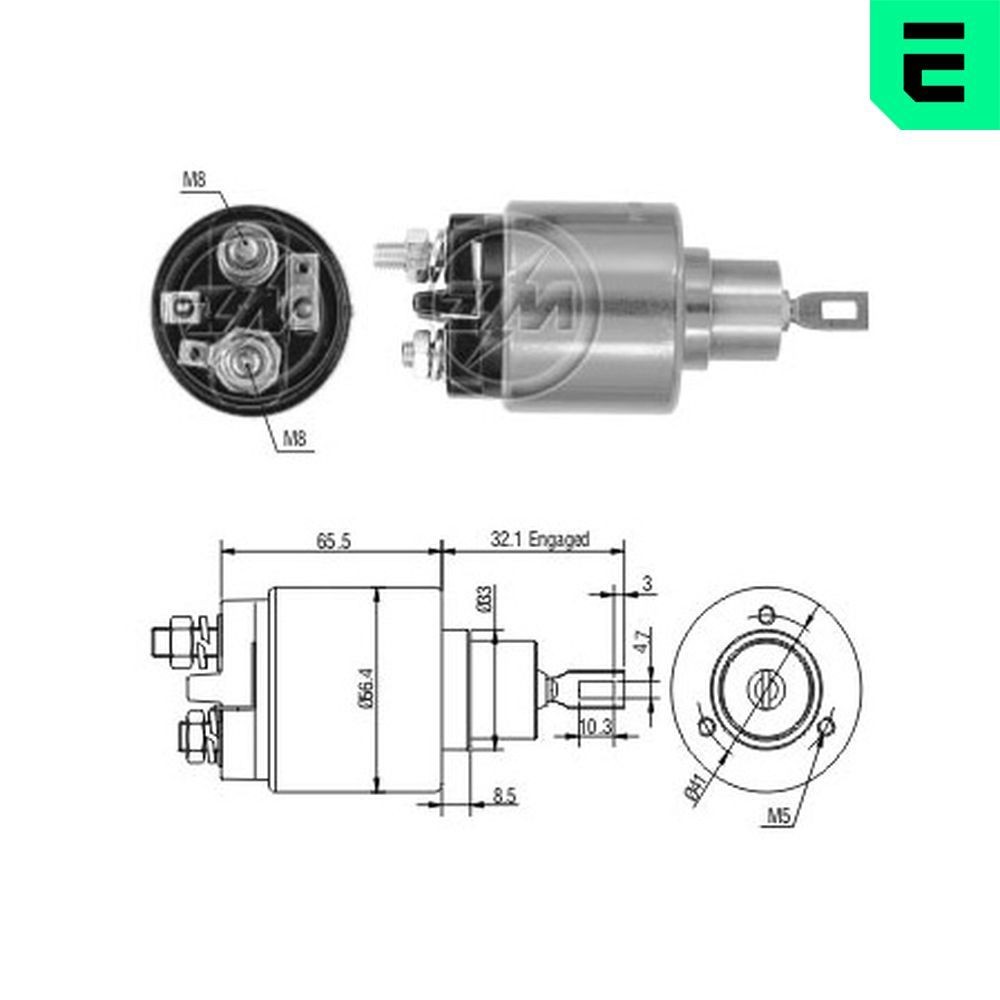 ERA Magneettikytkin, käynnistin ZM574 ERA ZM574 Mercedes GL startin solenoidi hinta
