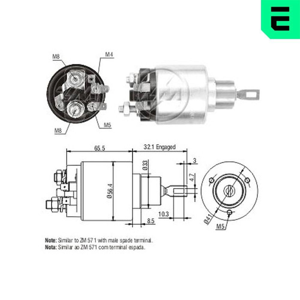 ERA Starter solenoid ZM580 ERA ZM580 Volkswagen Caddy Alltrack IV Van (SAA) starter solenoid replacement