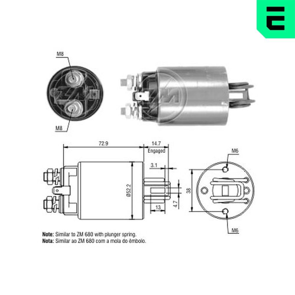 ERA Elettromagnete motorino avviamento ZM581 ERA ZM581 Elettrocalamita motorino avviamento Nissan Pick Up MD21 prezzo