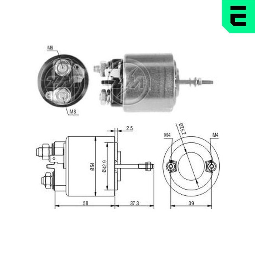 ERA Μαγνητικός διακόπτης, μίζα ZM595 ERA ZM595 γνήσια Μπουτόν μίζας Volvo S60 II κόστος