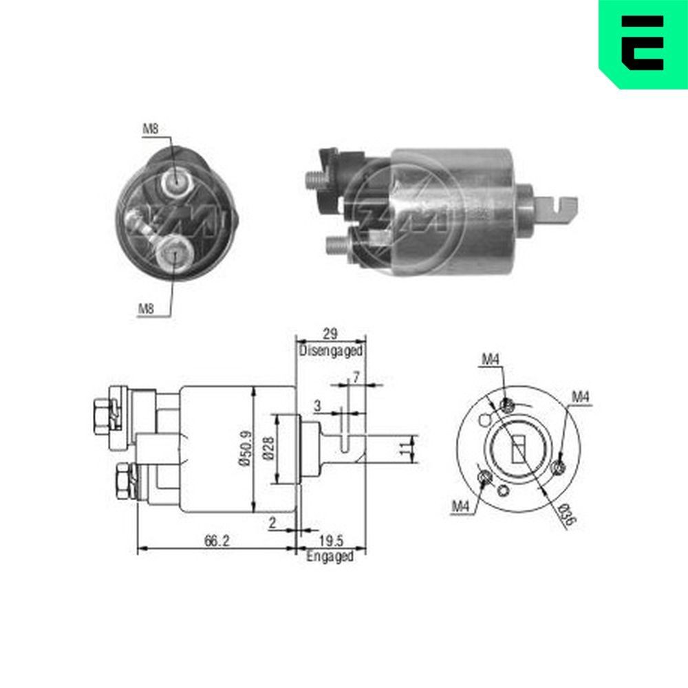 ERA Magnetafbryder, starter ZM608 ERA ZM608 Honda Jazz AA Magnetafbryder starter pris