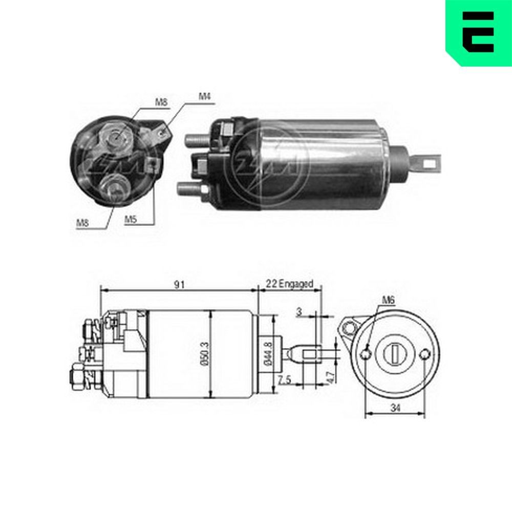 ERA Magnetafbryder, starter ZM625 ERA ZM625 Porsche Boxster 987 Magnetafbryder starter originale pris
