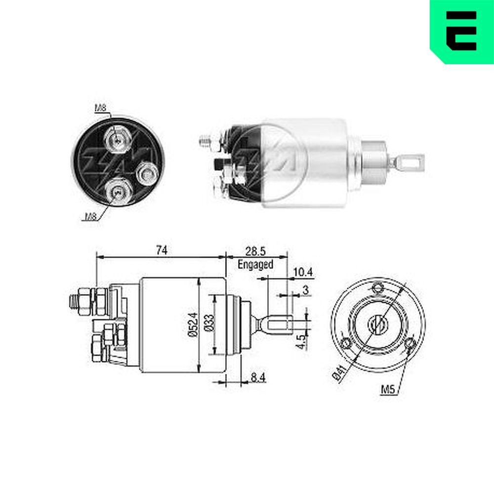 ERA Elettromagnete motorino avviamento ZM6381 ERA ZM6381 costo Elettromagnete motorino avviamento Iveco Daily 3 originale