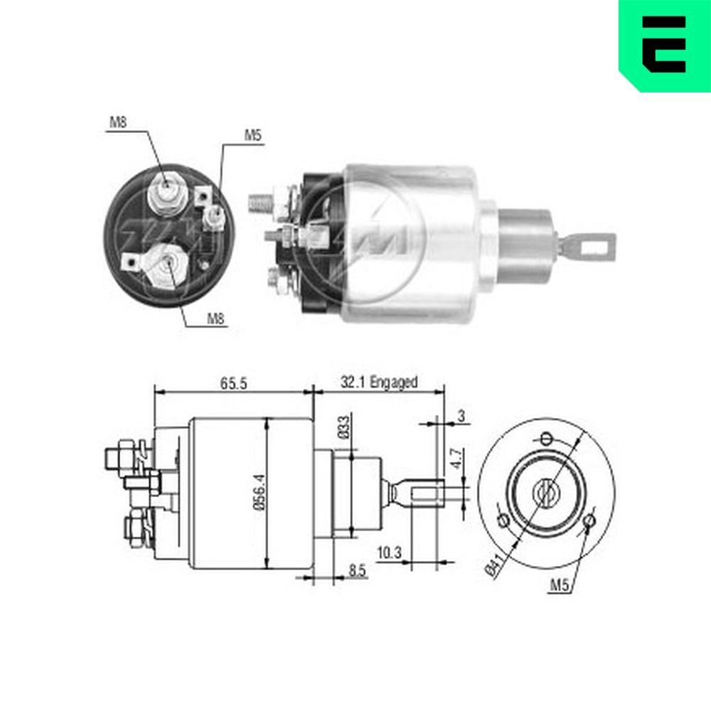 ERA Elektromagnetický spínač pre żtartér ZM675 Cievka štartera ERA 2 ZM675 lacné