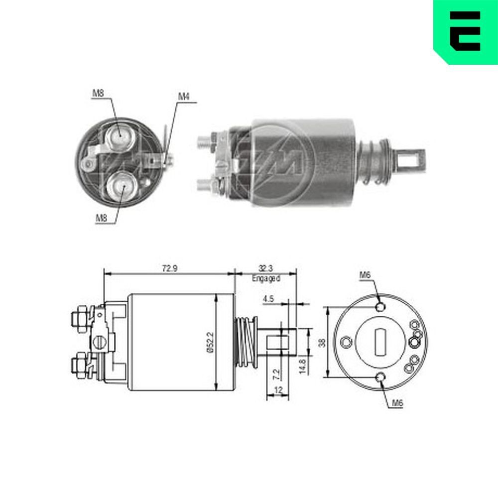 ERA Innslag, starter ZM686 ERA ZM686 Starter solenoid Nissan Patrol Y61 pris