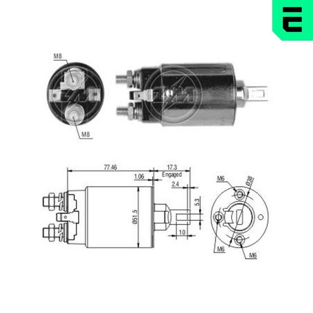 ERA Magnetafbryder, starter ZM691 Starter solenoid ERA Land Rover FREELANDER ZM691