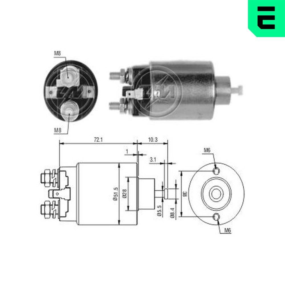 ERA Innslag, starter ZM699 ERA ZM699 Starter solenoid Jumbuck Pick-up originale pris