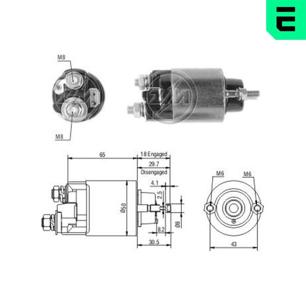 ERA Elektromagnetický spínač pre żtartér ZM705 Cievka štartera ERA PRIUS ZM705 lacné