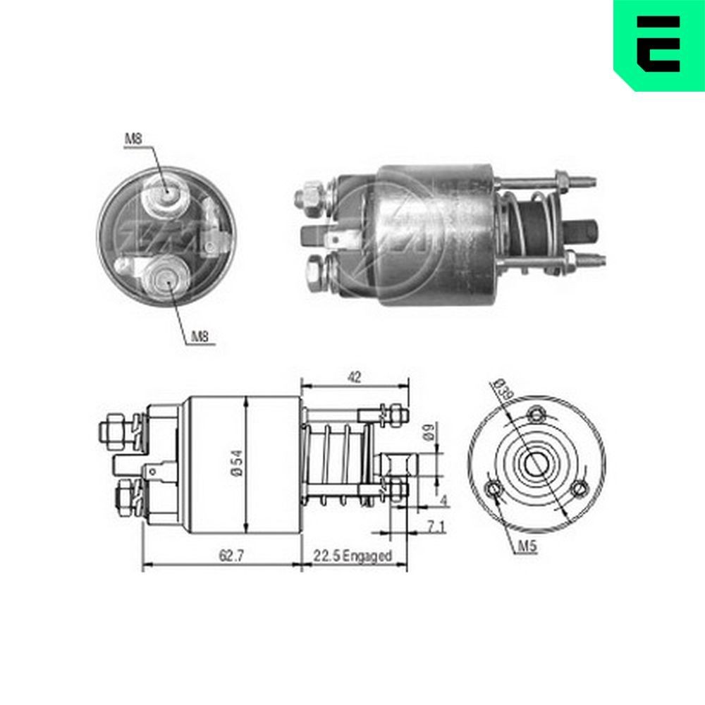 ERA Interruptor electromagnético, motor de arranque ZM7395 ERA ZM7395 Solenoide de arranque Smart Roadster Cabrio a um preço acessível
