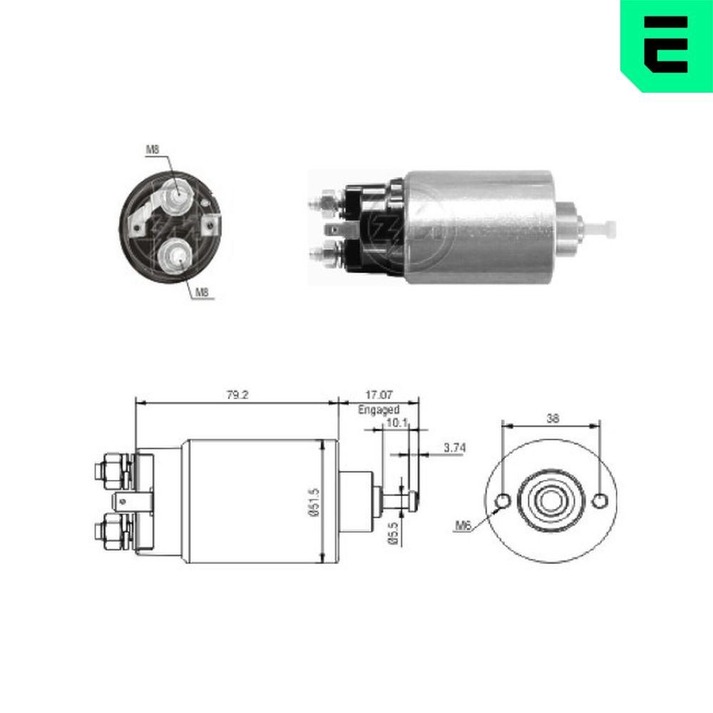 ERA Magnetlülitus, starter ZM769 Ford JV_ Tõmberelee ZM769 ERA